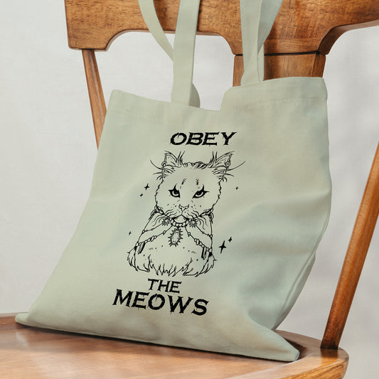 OBEY THE MEOWS TOTE BAG - TB001