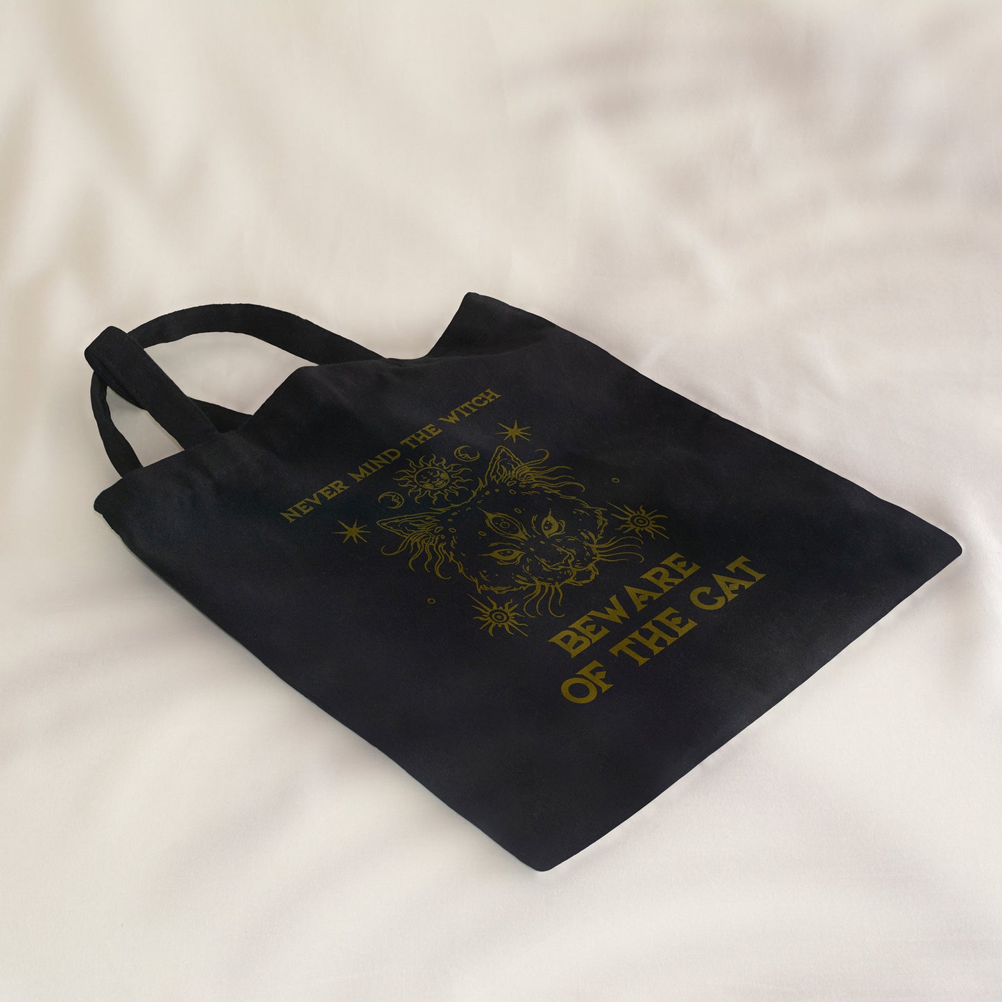 BEWARE OF THE CAT TOTE BAG - TB003