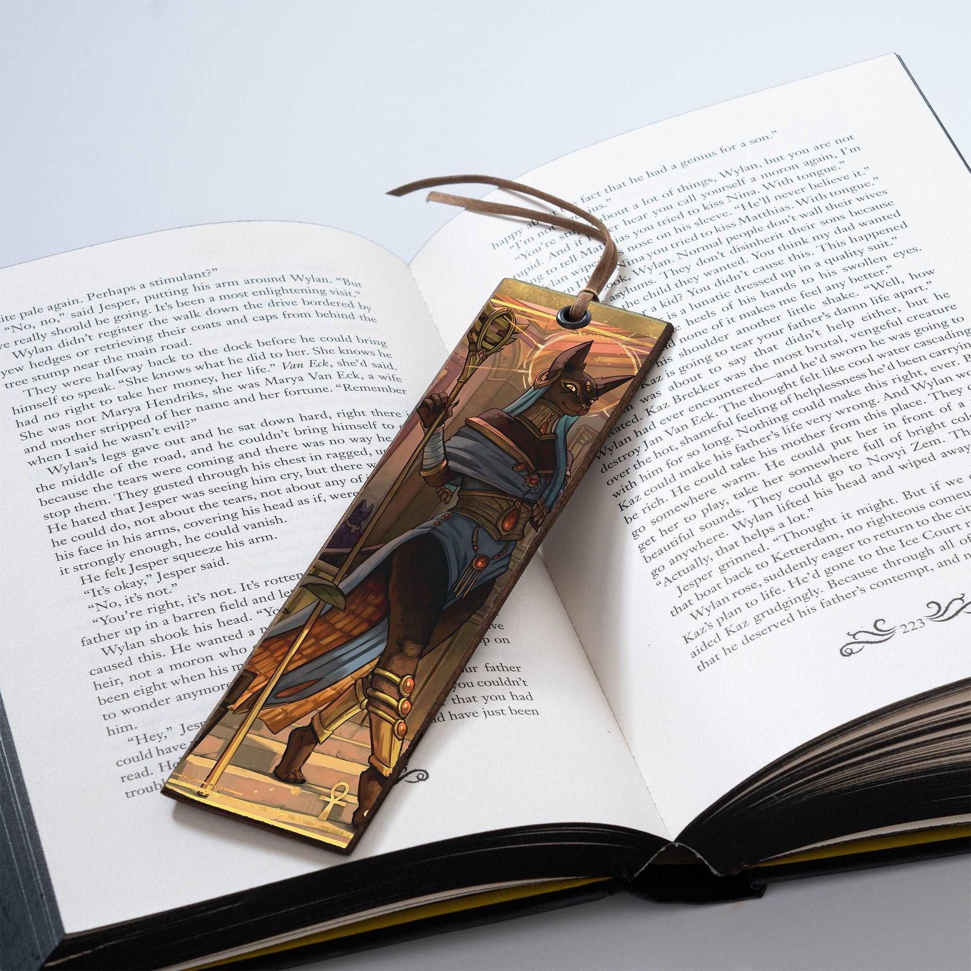 BASTET WOODEN BOOKMARK - WB013 - Apnoia