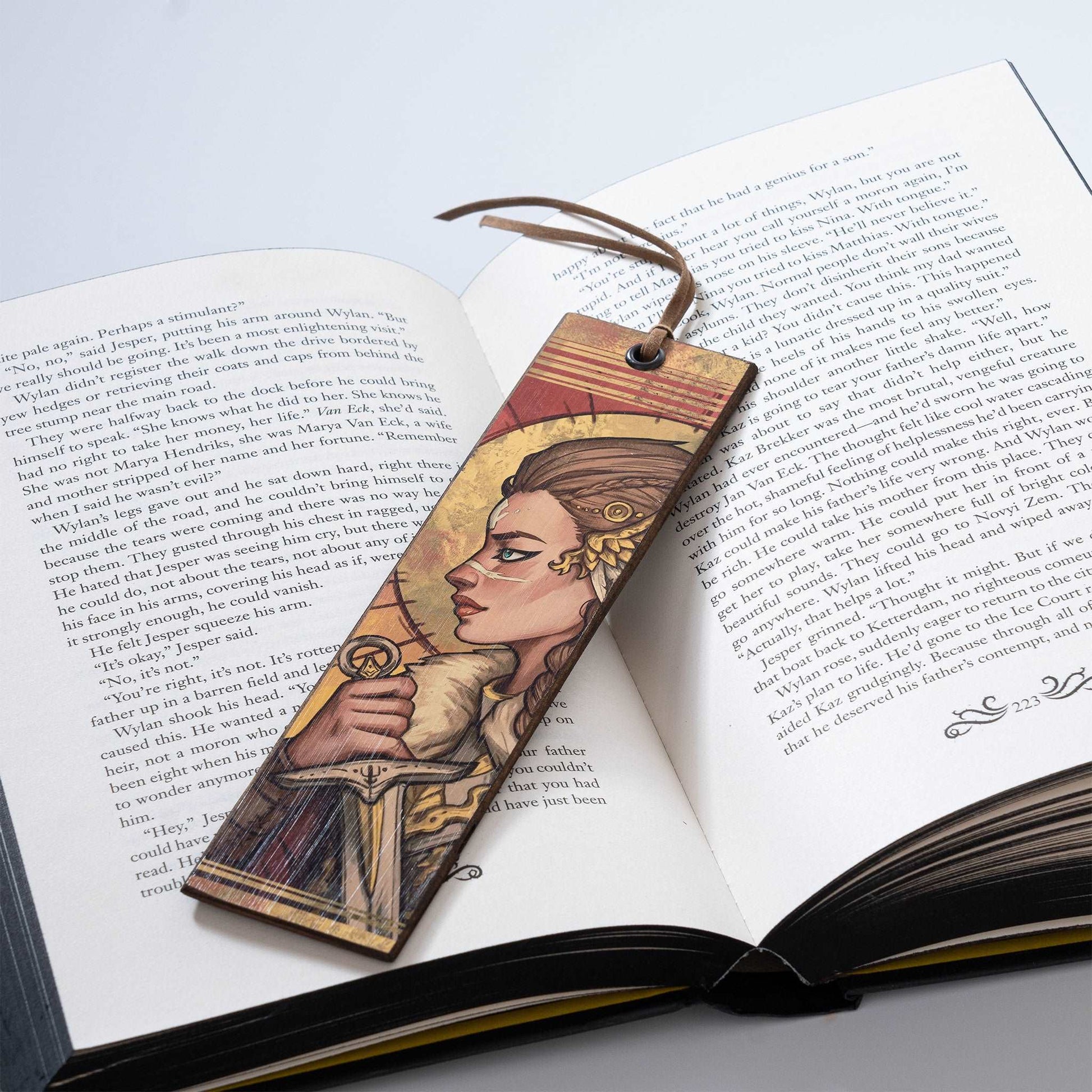 VALKYRIE PORTRAIT WOODEN BOOKMARK - WB017 - Apnoia