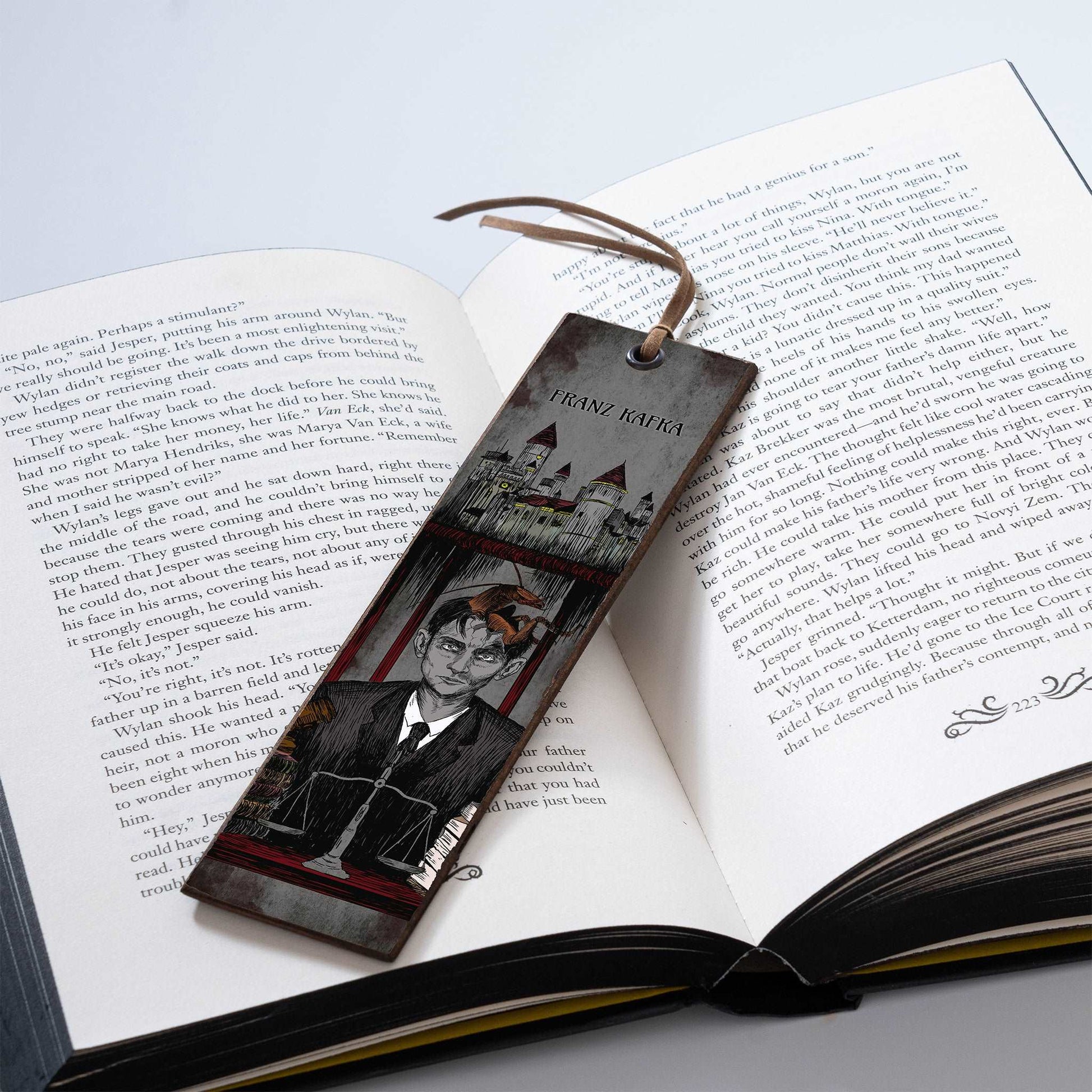 FRANZ KAFKA WOODEN BOOKMARK - WB023 - Apnoia