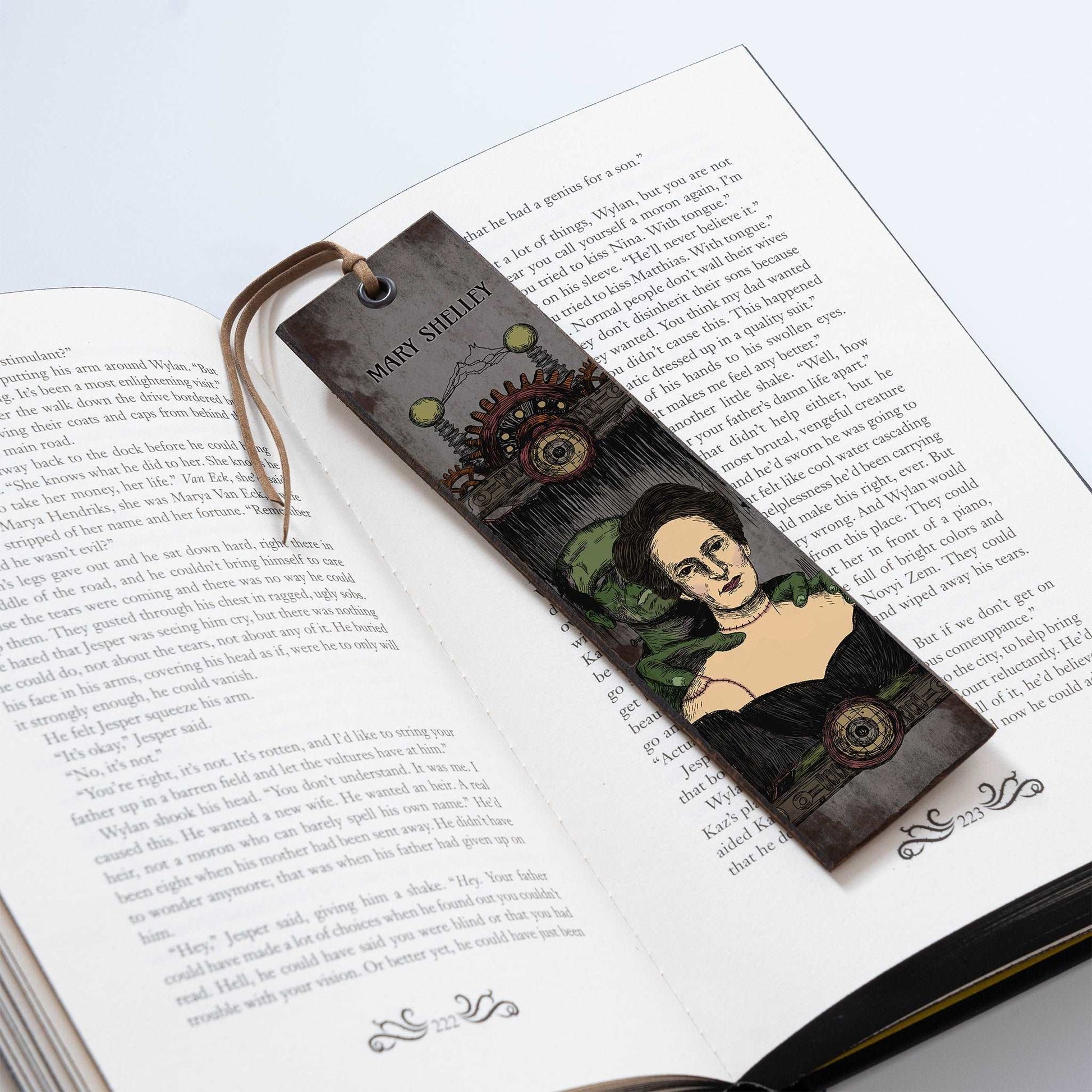 MARY SHELLEY WOODEN BOOKMARK- WB024 - Apnoia