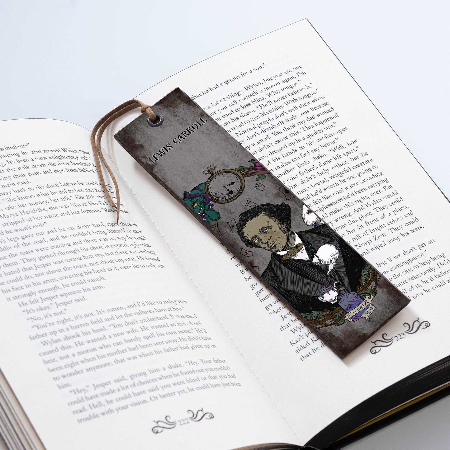 LEWIS CARROLL WOODEN BOOKMARK - WB028 - Apnoia
