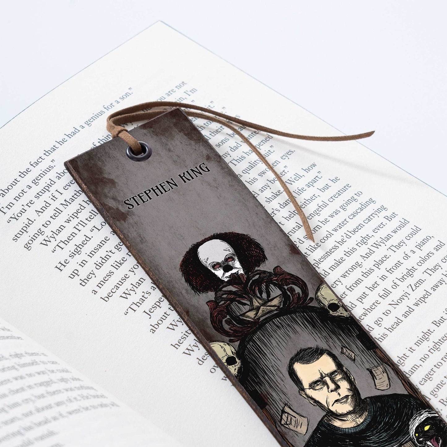 STEPHEN KING WOODEN BOOKMARK - WB029 - Apnoia
