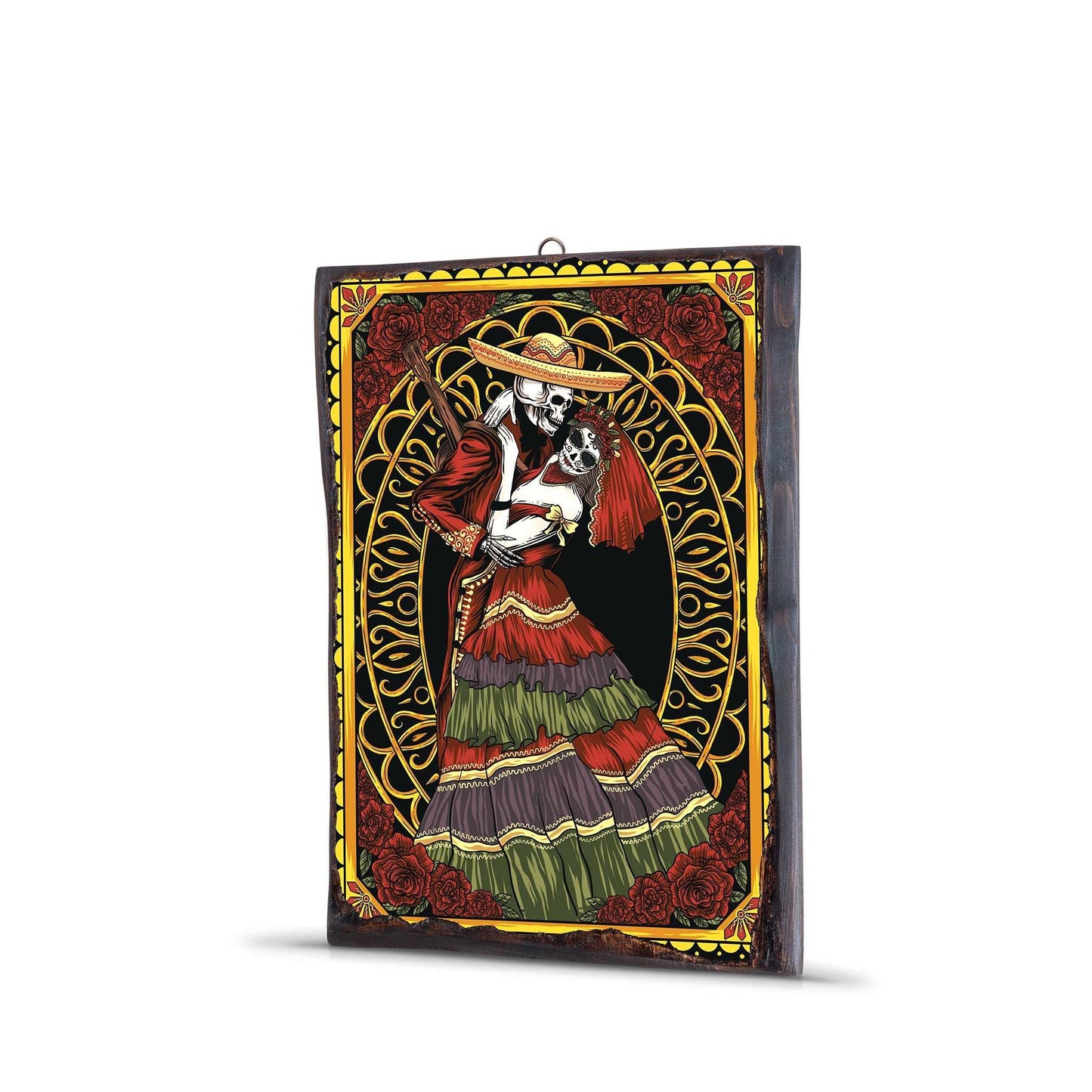DIA DE LOSMUERTOS DANCING COUPLE WOODEN FRAME - WF011 - Apnoia