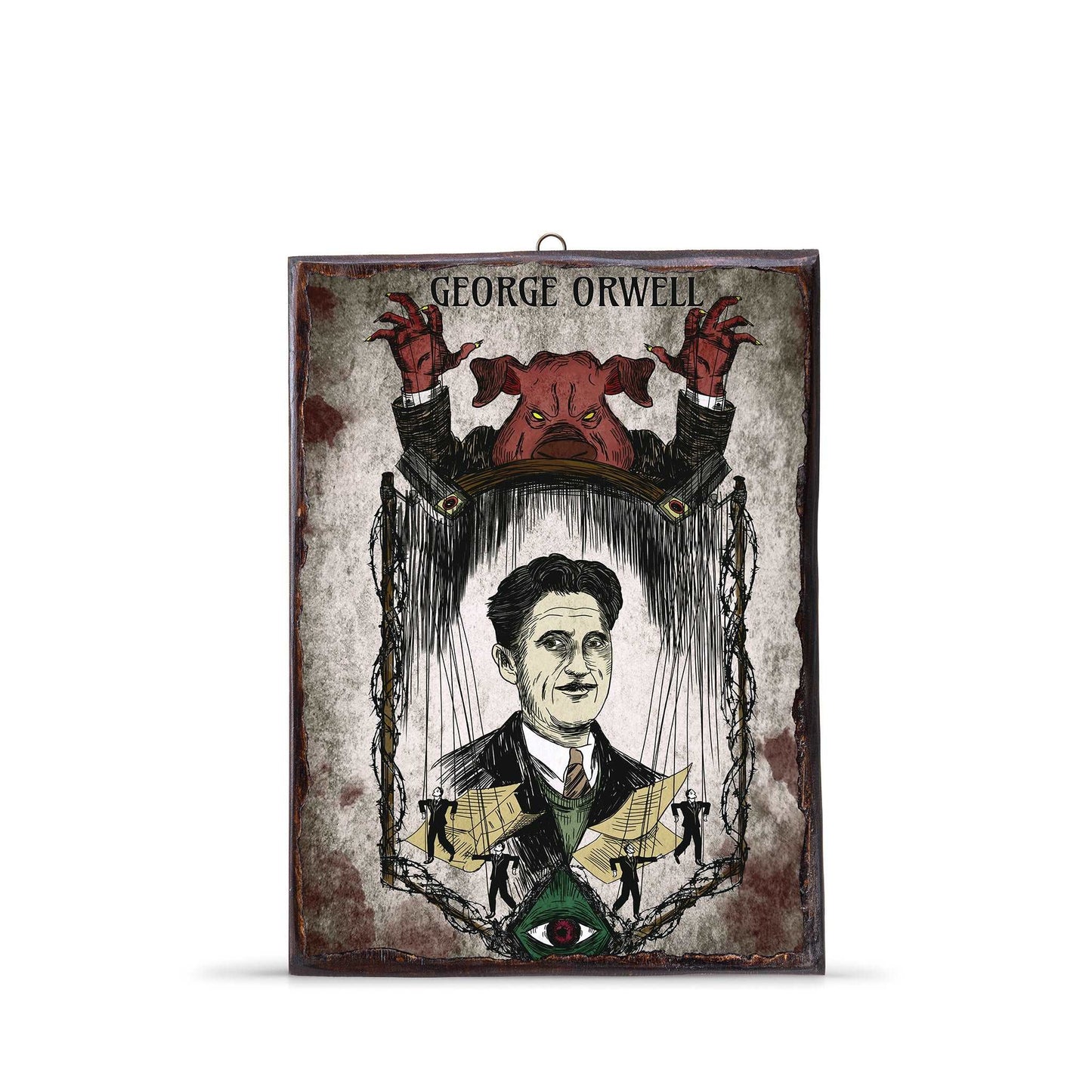 GEORGE-ORWELL-WOODEN-FRAME - WF024 - Apnoia