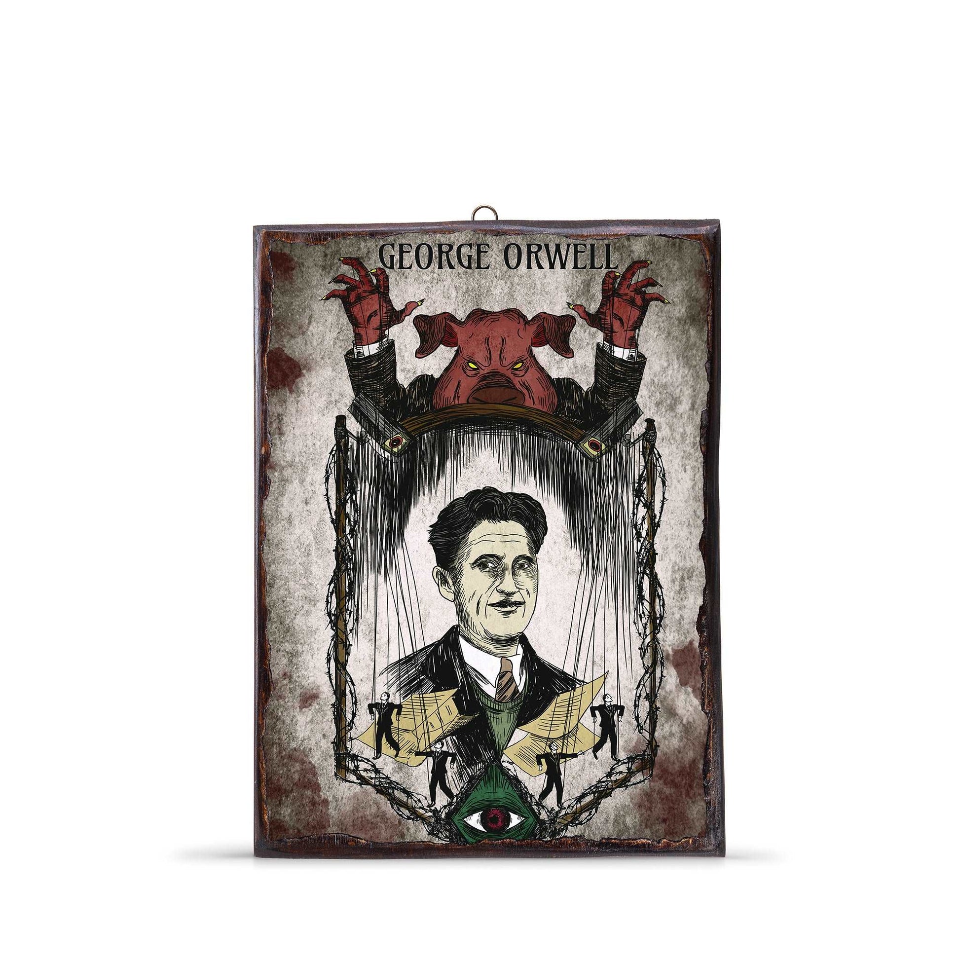 GEORGE-ORWELL-WOODEN-FRAME - WF024 - Apnoia