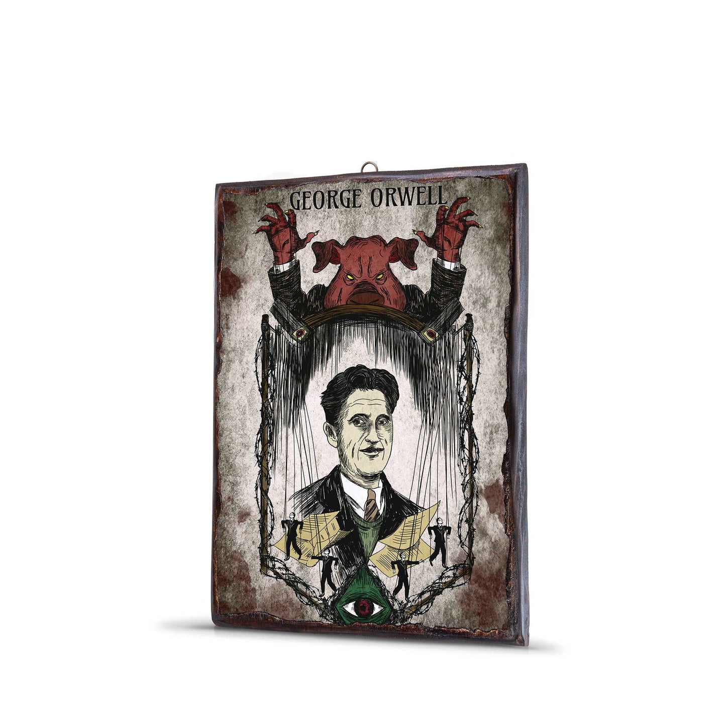 GEORGE-ORWELL-WOODEN-FRAME - WF024 - Apnoia
