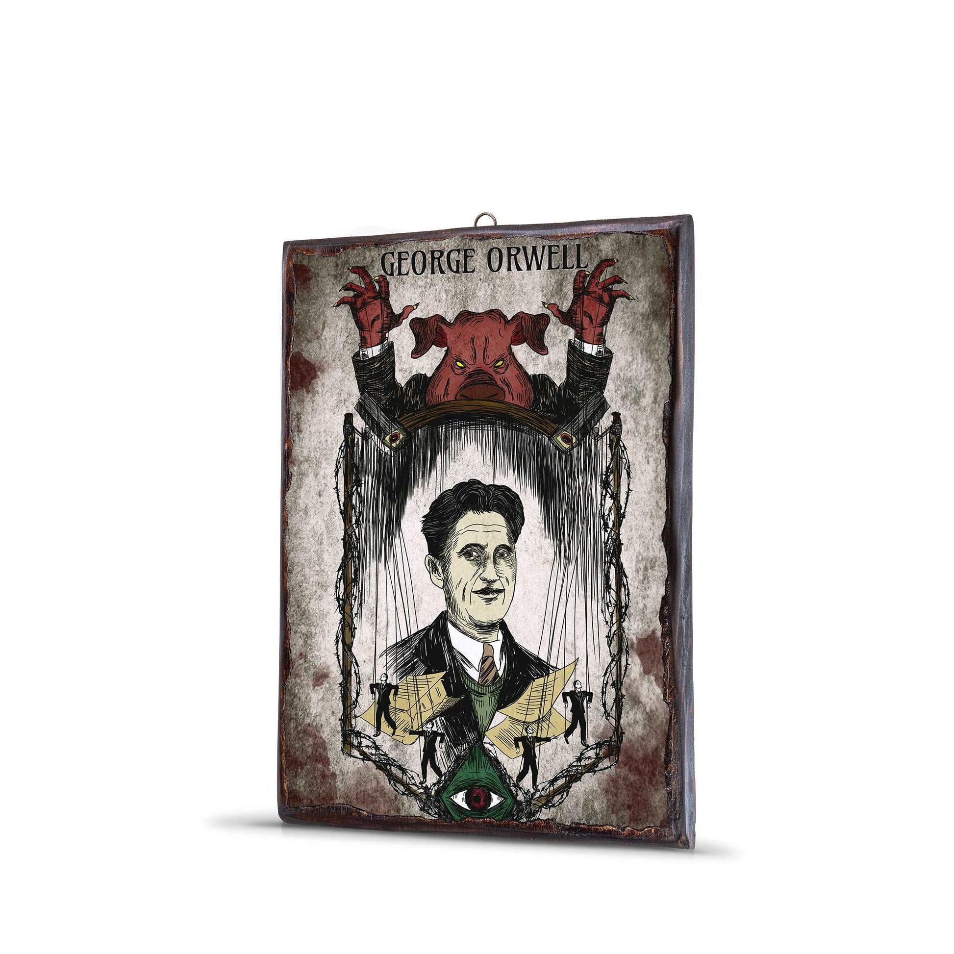 GEORGE-ORWELL-WOODEN-FRAME - WF024 - Apnoia