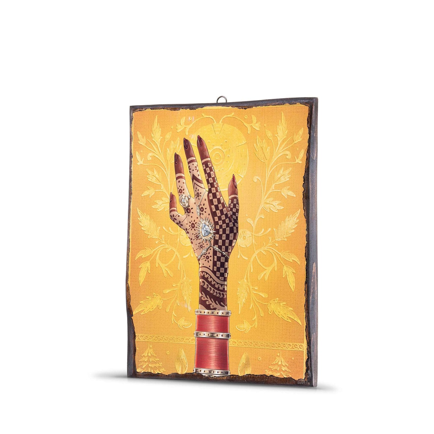 INDIAN HENNA WOODEN FRAME - WF039 - Apnoia