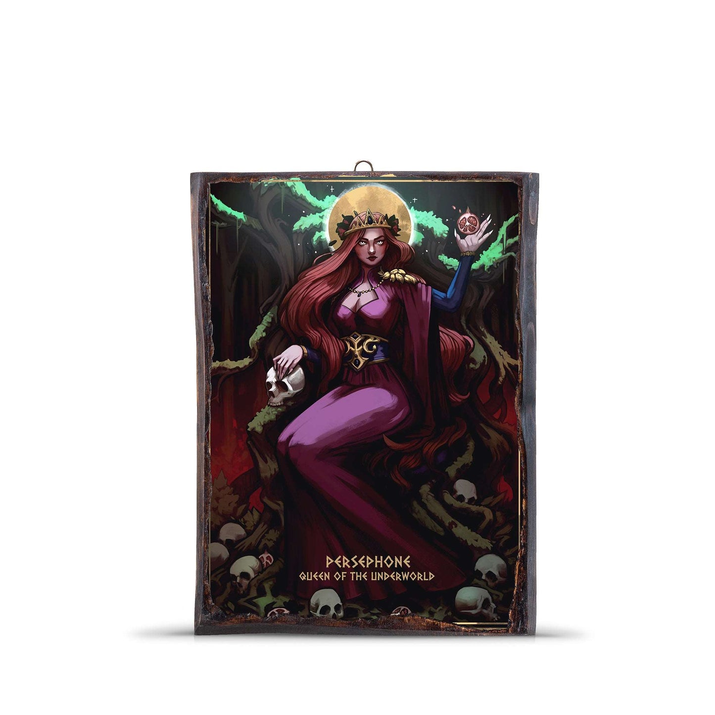 PERSEPHONE QUEEN OF THE UNDERWORLD WOODEN FRAME - WF054 - Apnoia