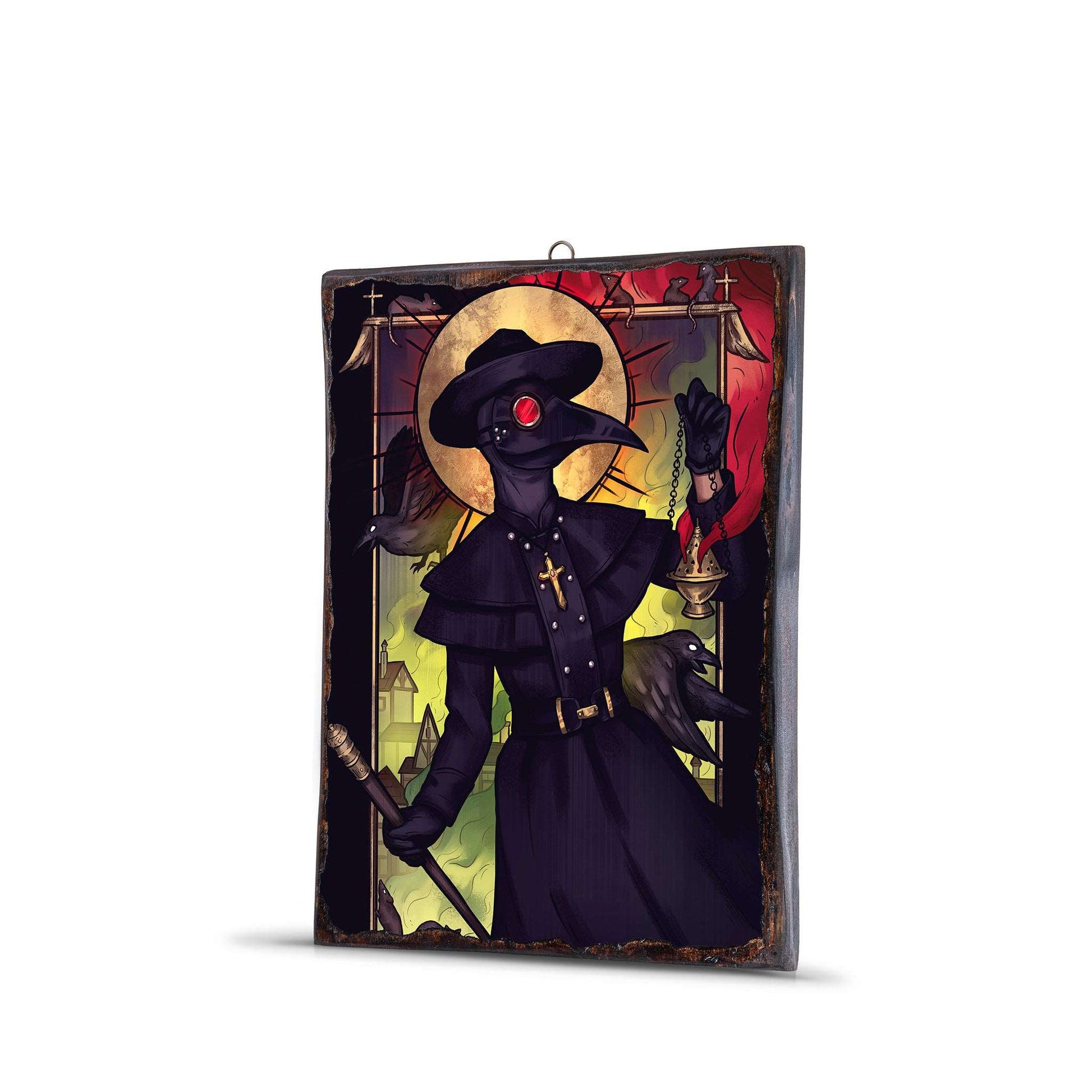 PLAGUE DOCTOR WOODEN FRAME - WF055 - Apnoia