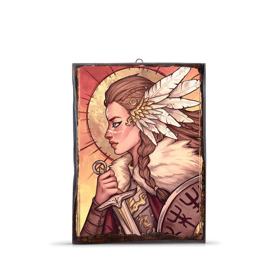 VALKYRIE PORTRAIT WOODEN FRAME - WF056 - Apnoia