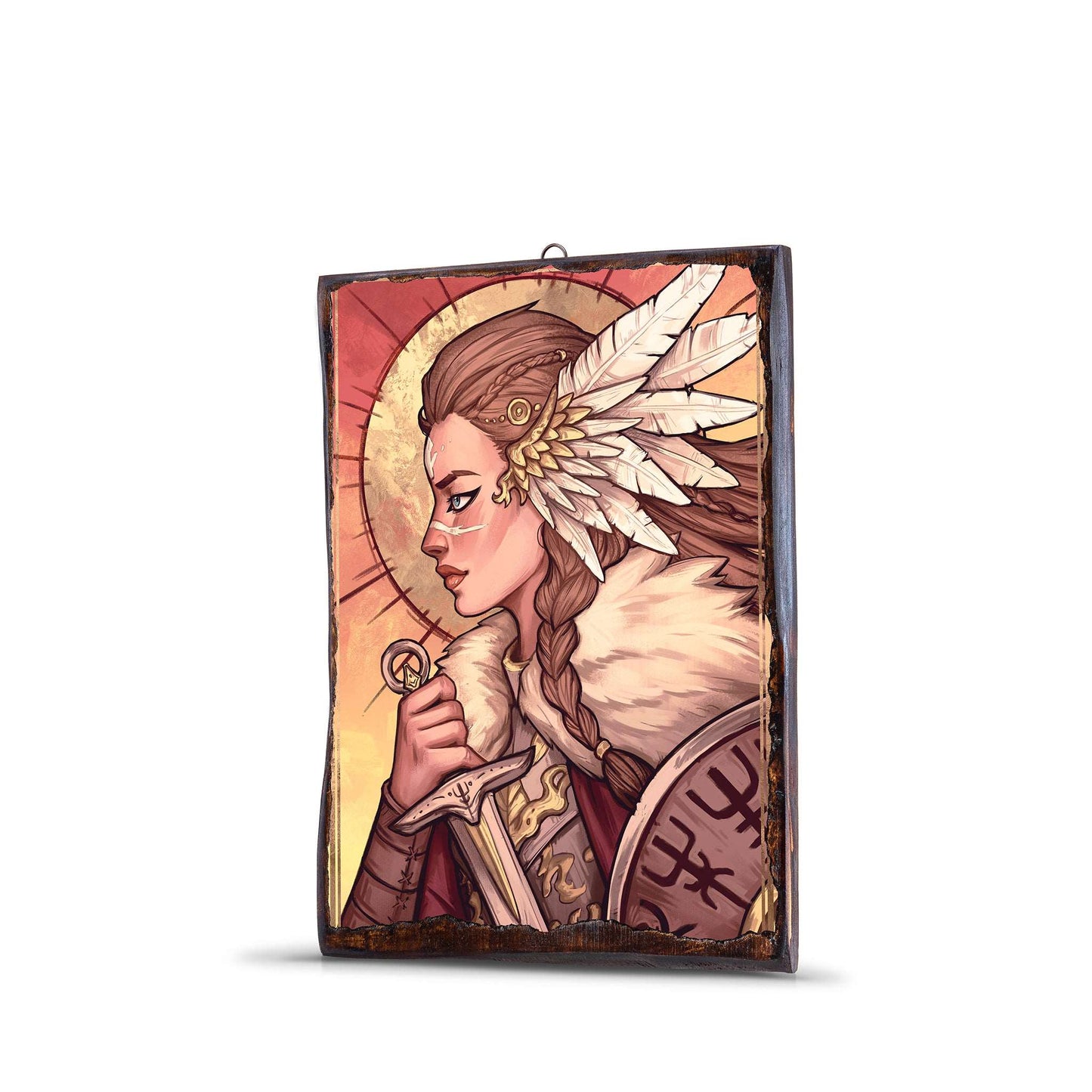 VALKYRIE PORTRAIT WOODEN FRAME - WF056 - Apnoia