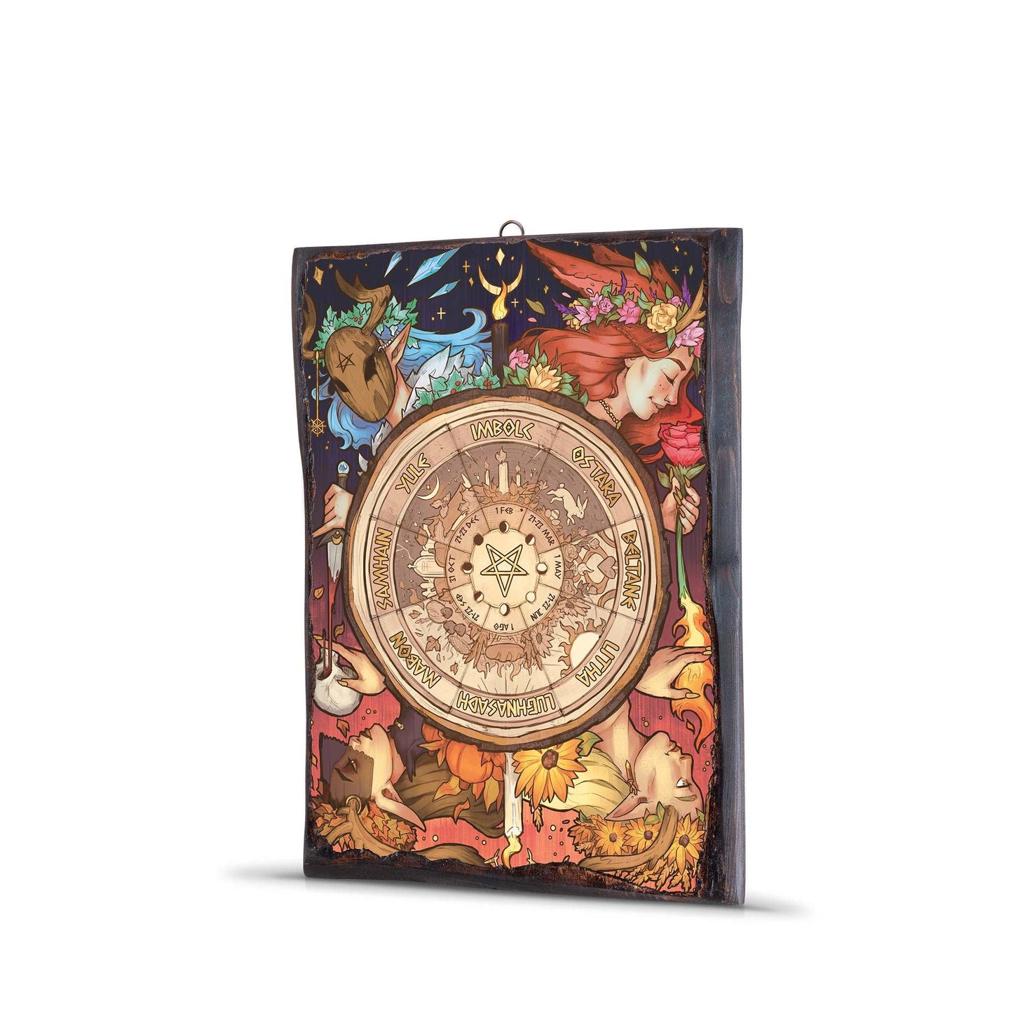 PAGAN YEAR WHEEL WOODEN FRAME - WF073 - Apnoia