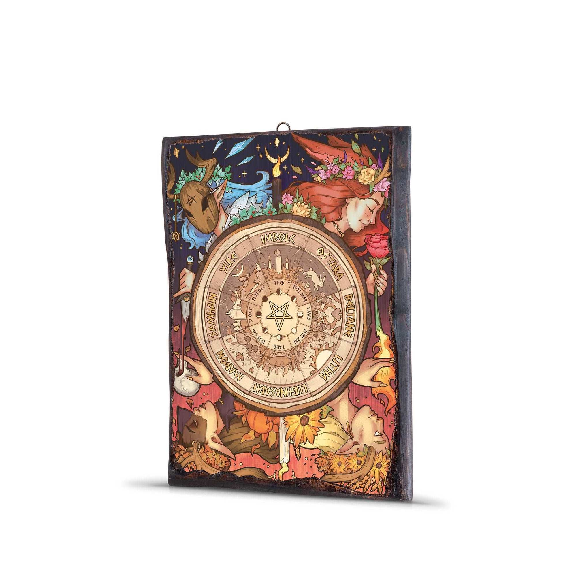 PAGAN YEAR WHEEL WOODEN FRAME - WF073 - Apnoia