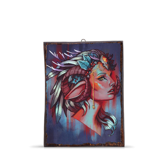 SATYR WOMAN WOODEN FRAME - WF077 - Apnoia