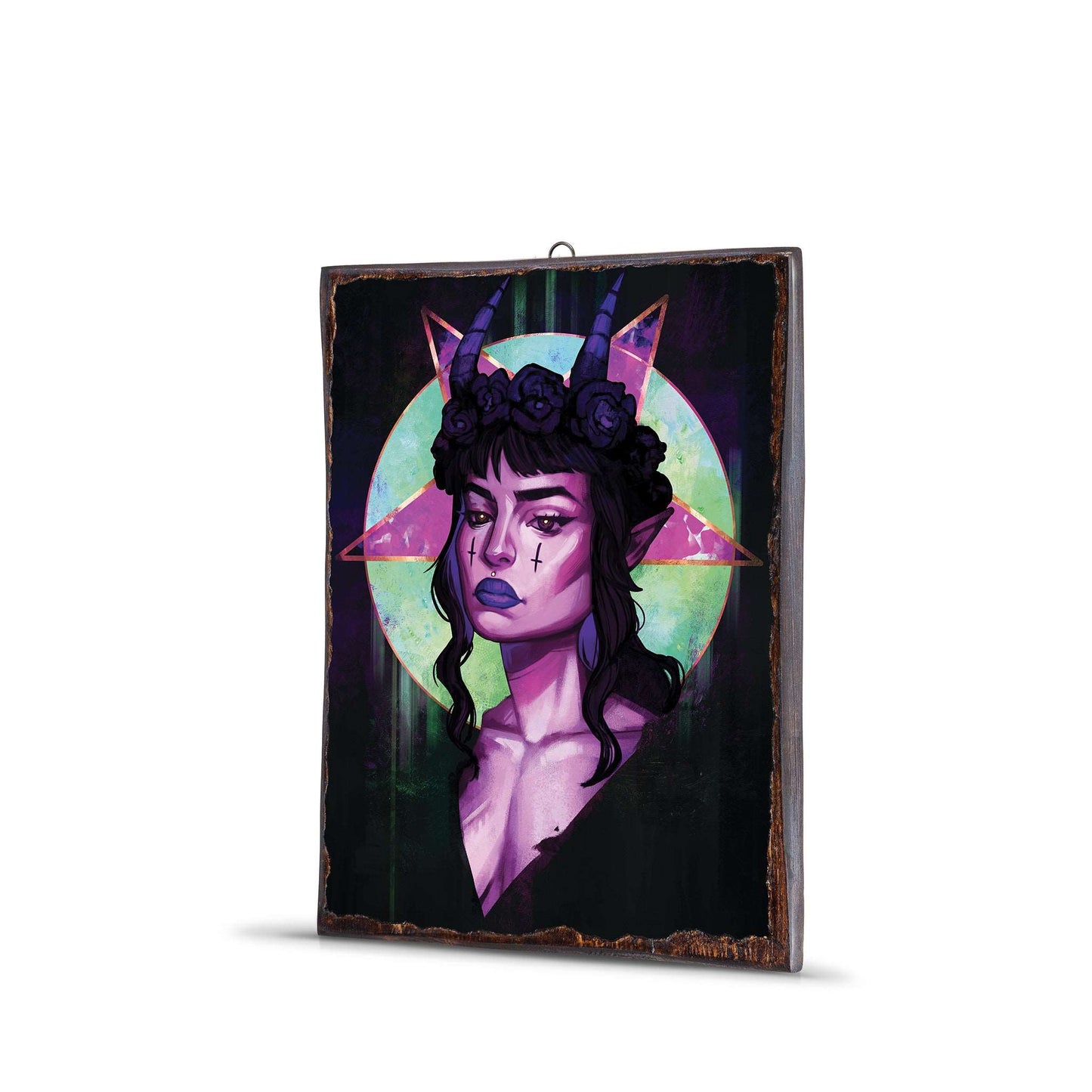DEMON GIRL WOODEN FRAME - WF089 - Apnoia