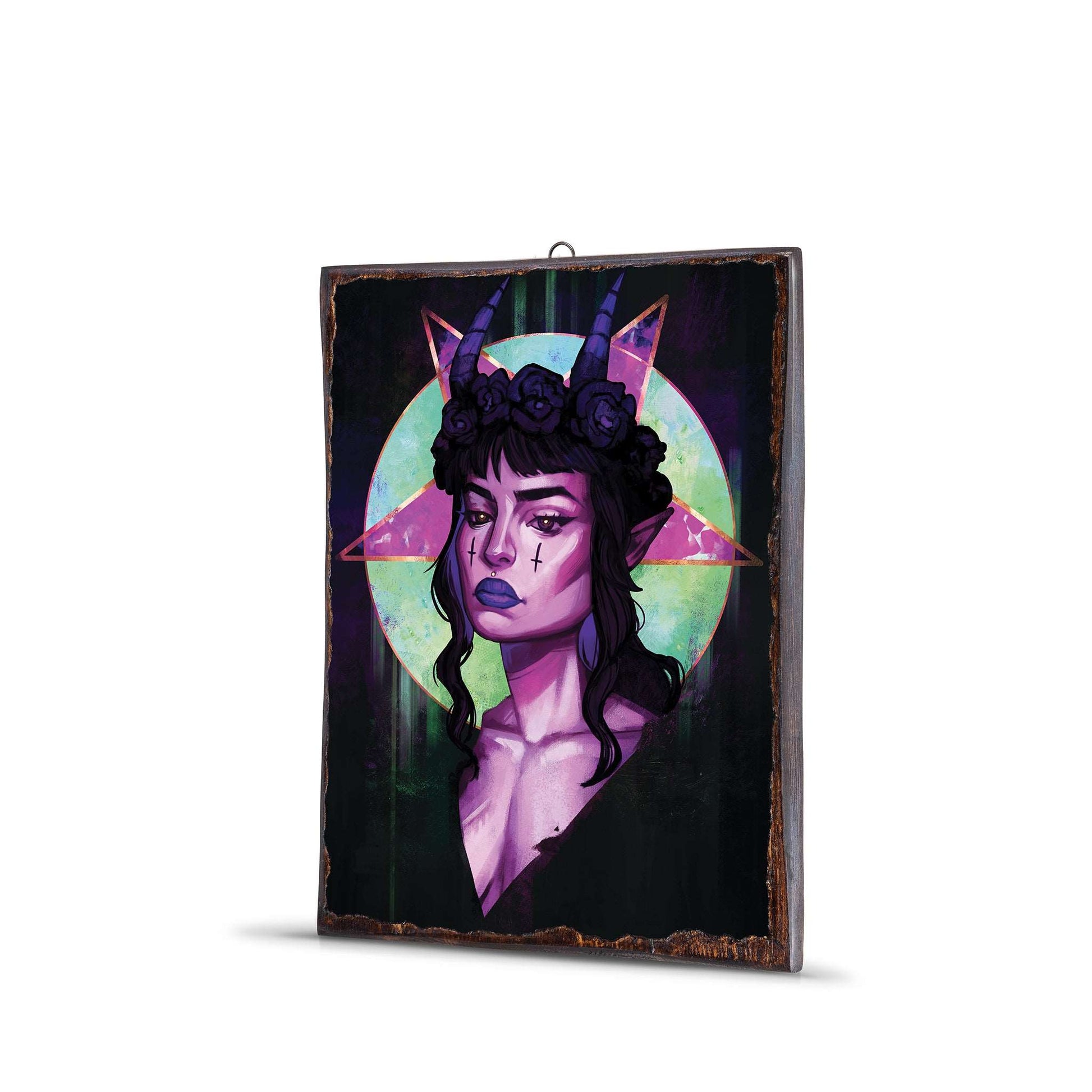 DEMON GIRL WOODEN FRAME - WF089 - Apnoia