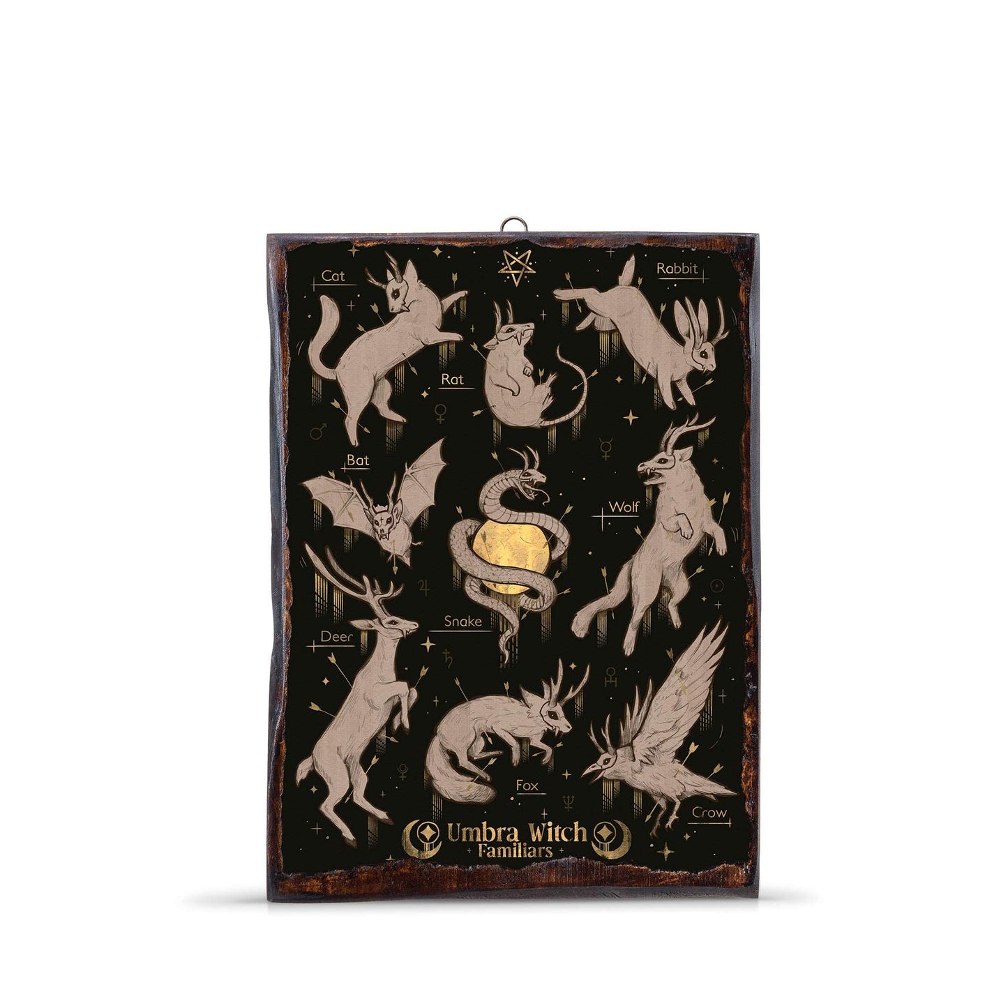 WITCH FAMILIARS WOODEN FRAME - WF128 - Apnoia
