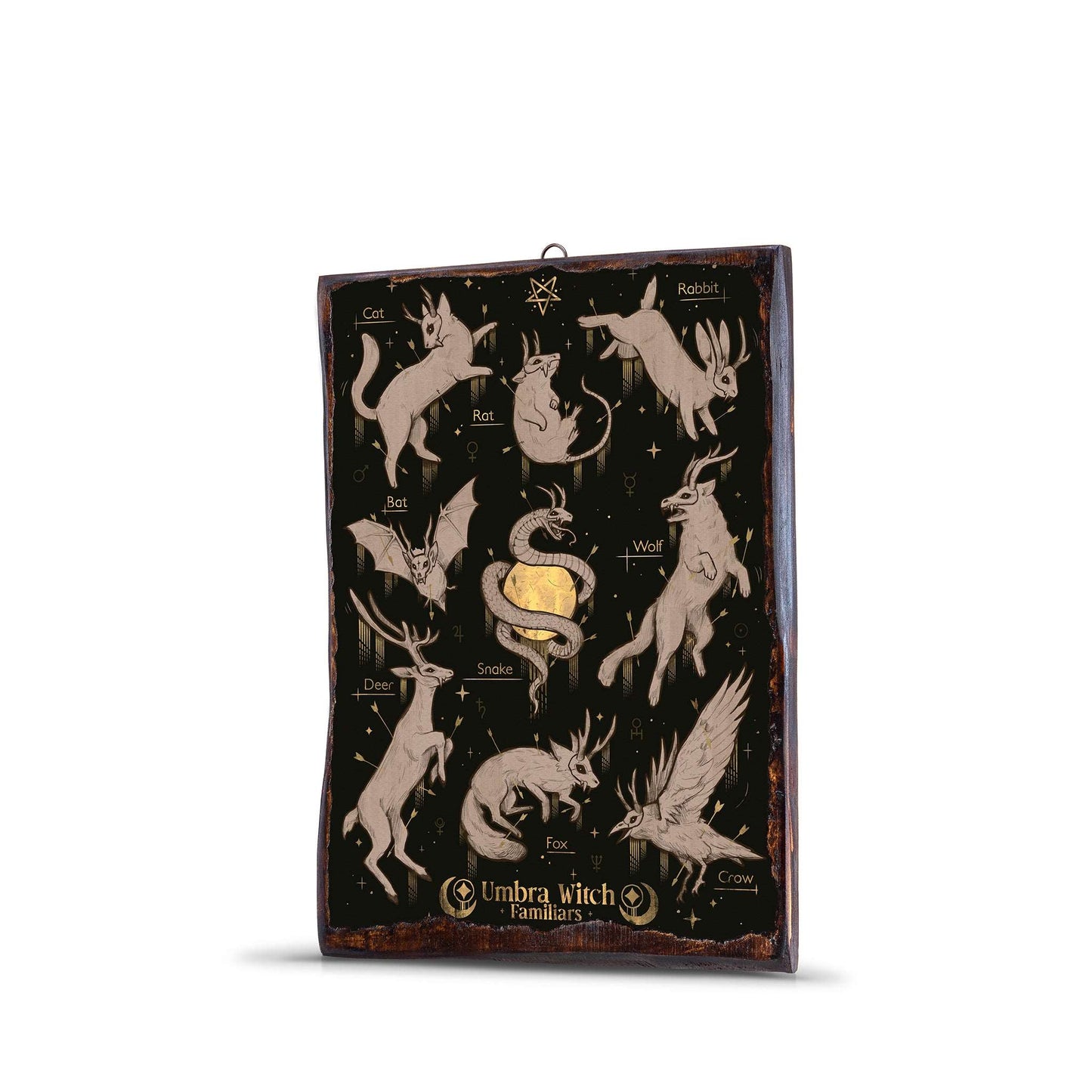 WITCH FAMILIARS WOODEN FRAME - WF128 - Apnoia