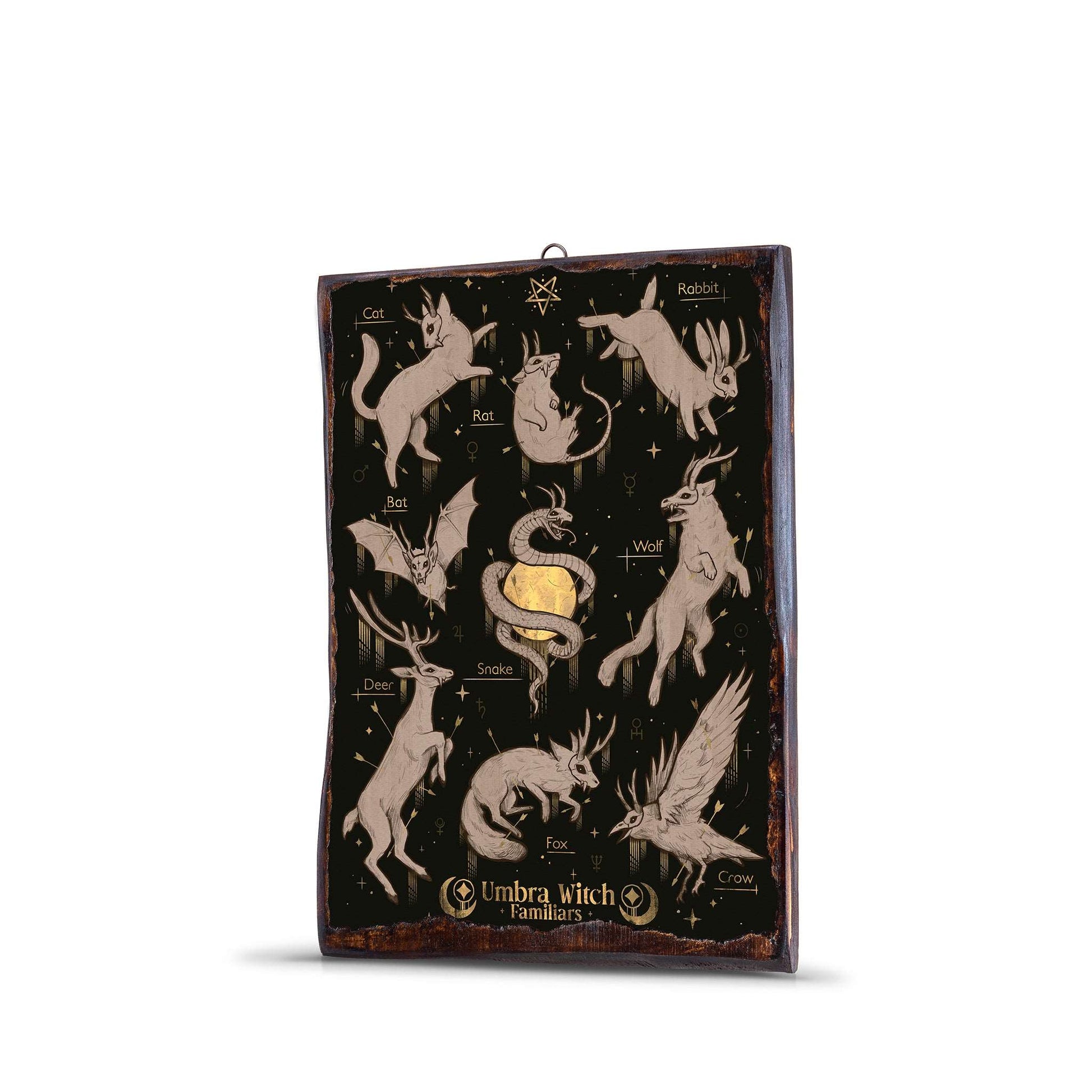 WITCH FAMILIARS WOODEN FRAME - WF128 - Apnoia