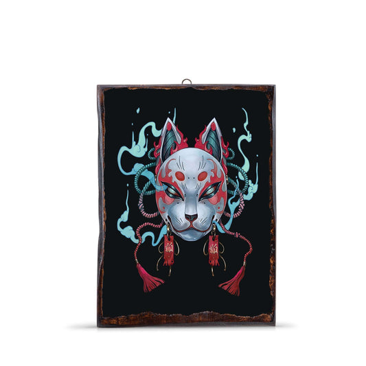 KITSUNE MASK WOODEN FRAME - WF148 - Apnoia