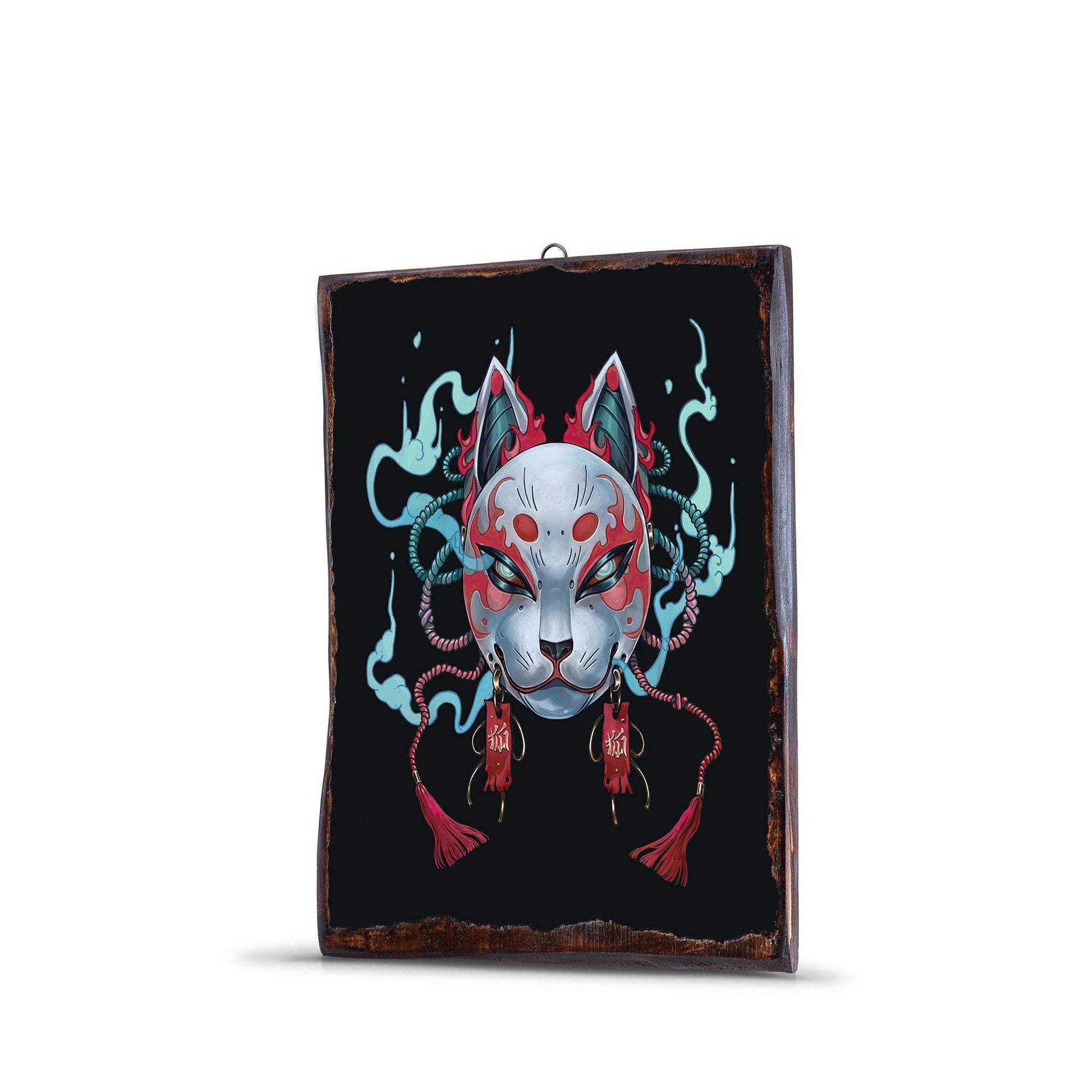 KITSUNE MASK WOODEN FRAME - WF148 - Apnoia