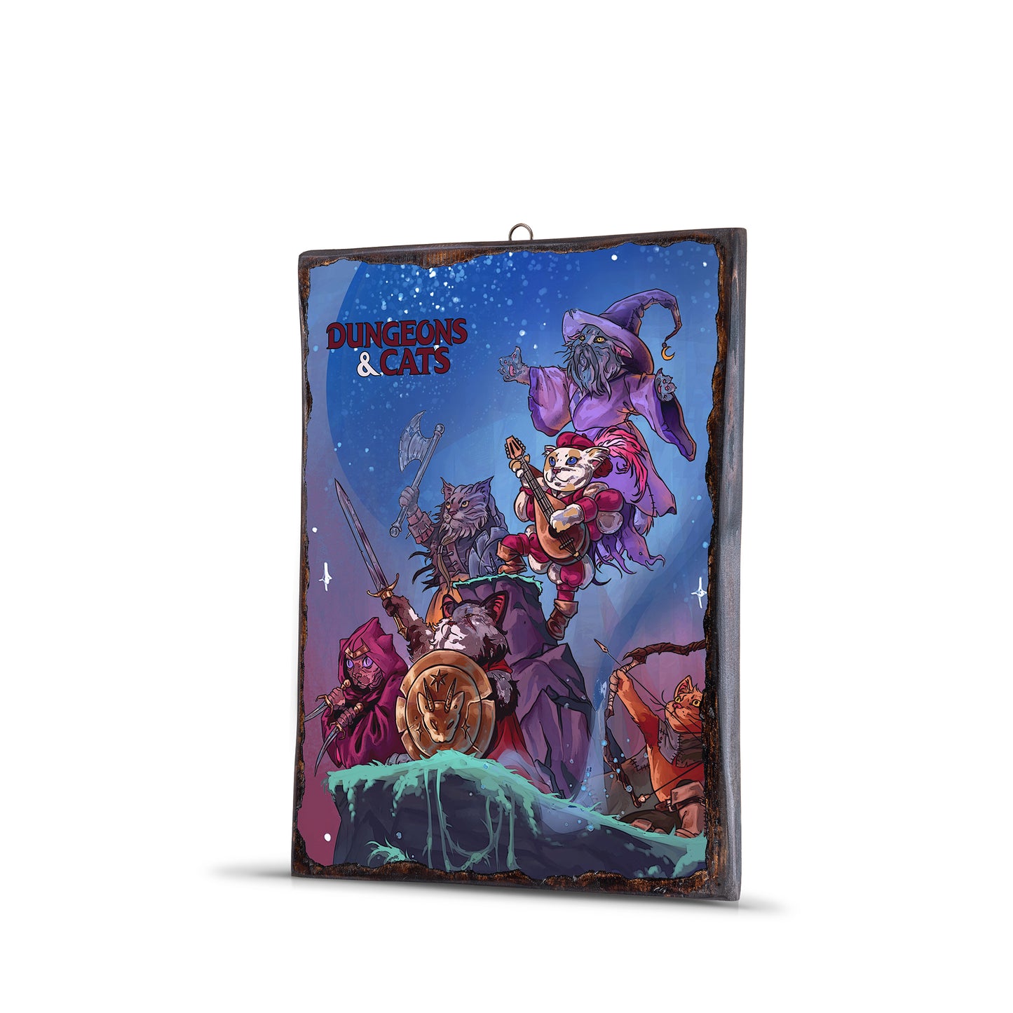 D&D DUNGEONS AND CATS WOODEN FRAME - WF159