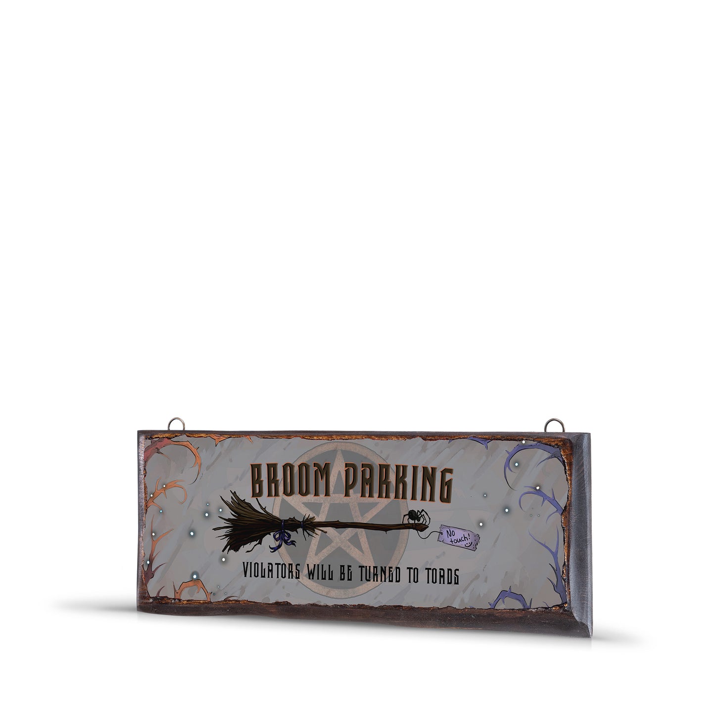 BROOM PARKING WOODEN SIGN - WS020