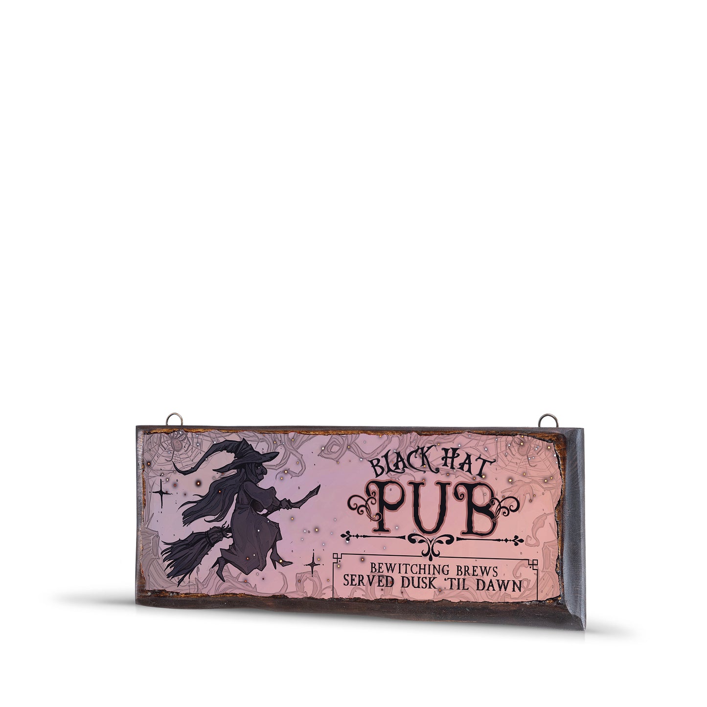 BLACK HAT PUB WOODEN SIGN - WS026