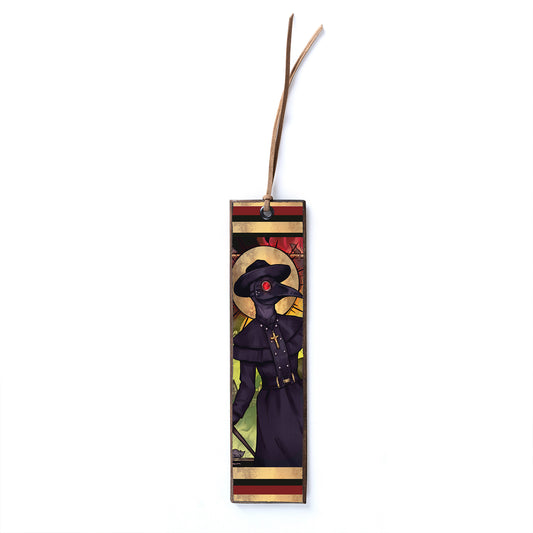 PLAGUE DOCTOR WOODEN BOOKMARK - WB018 - Apnoia
