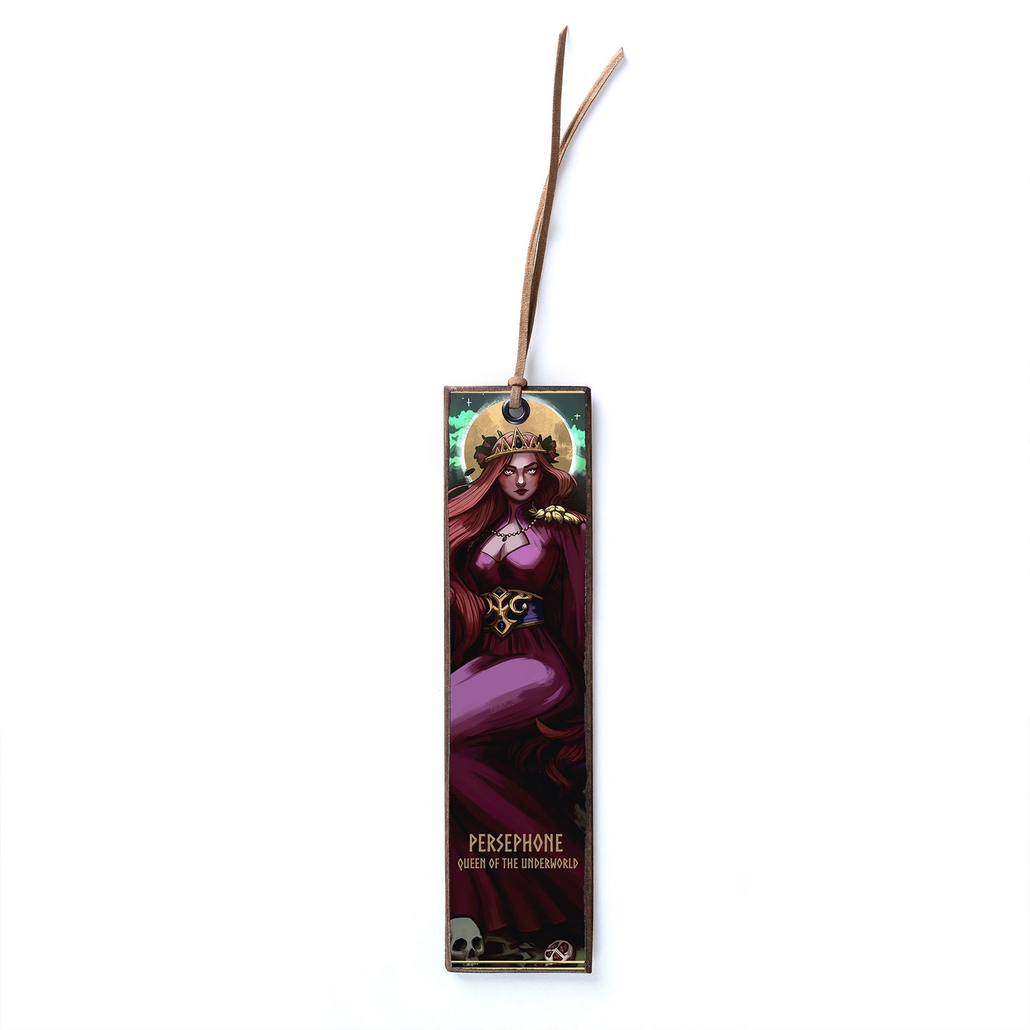 PERSEPHONE QUEEN OF THE UNDERWORLD WOODEN BOOKMARK - WB021 - Apnoia