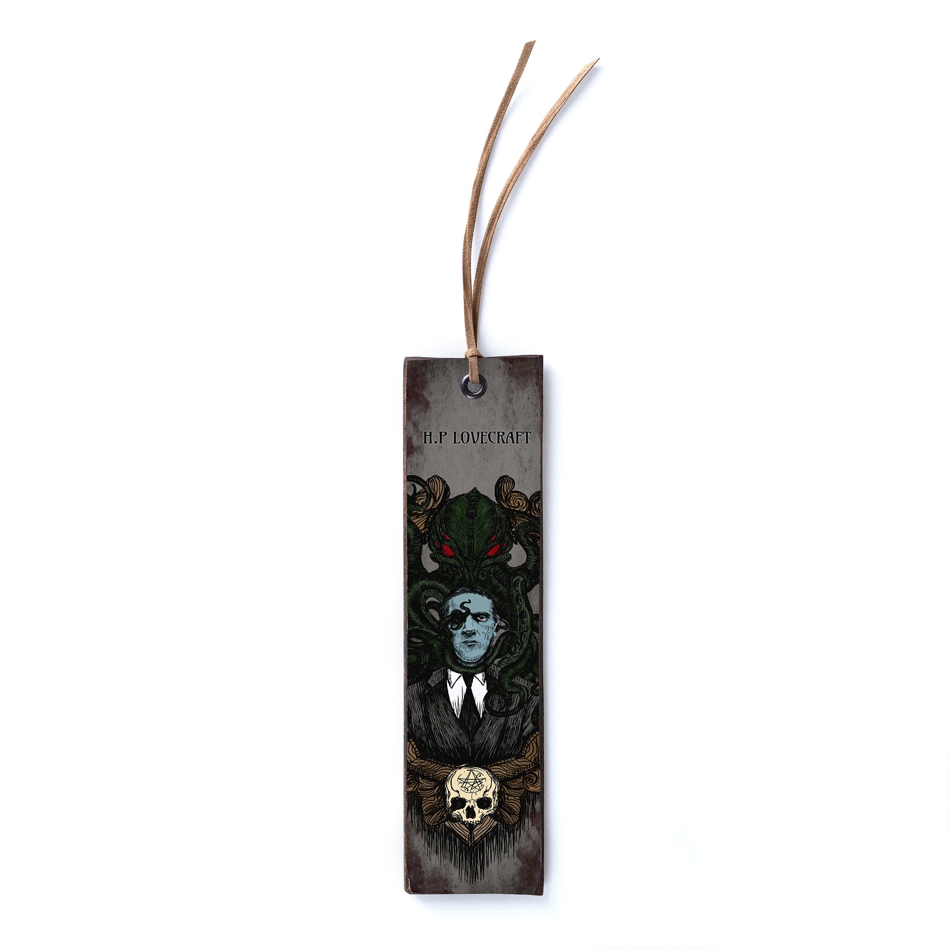 H.P LOVECRAFT WOODEN BOOKMARK- WB022 - Apnoia