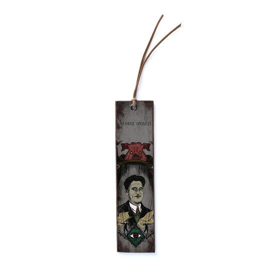 GEORGE-ORWELL-WOODEN-BOOKMARK - WB027 - Apnoia