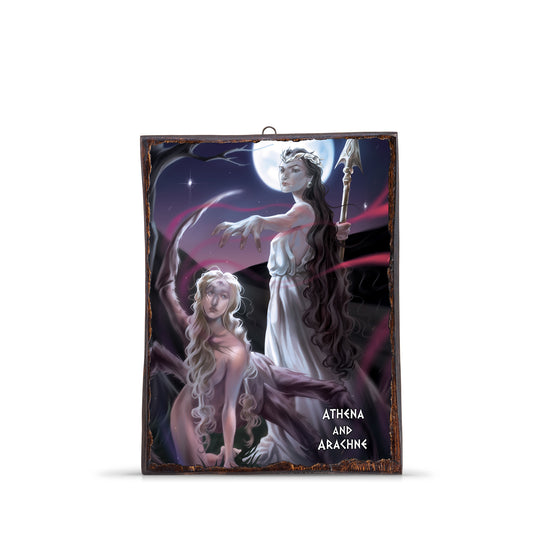 ATHENA AND ARACHNE WOODEN FRAME - WF031 - Apnoia