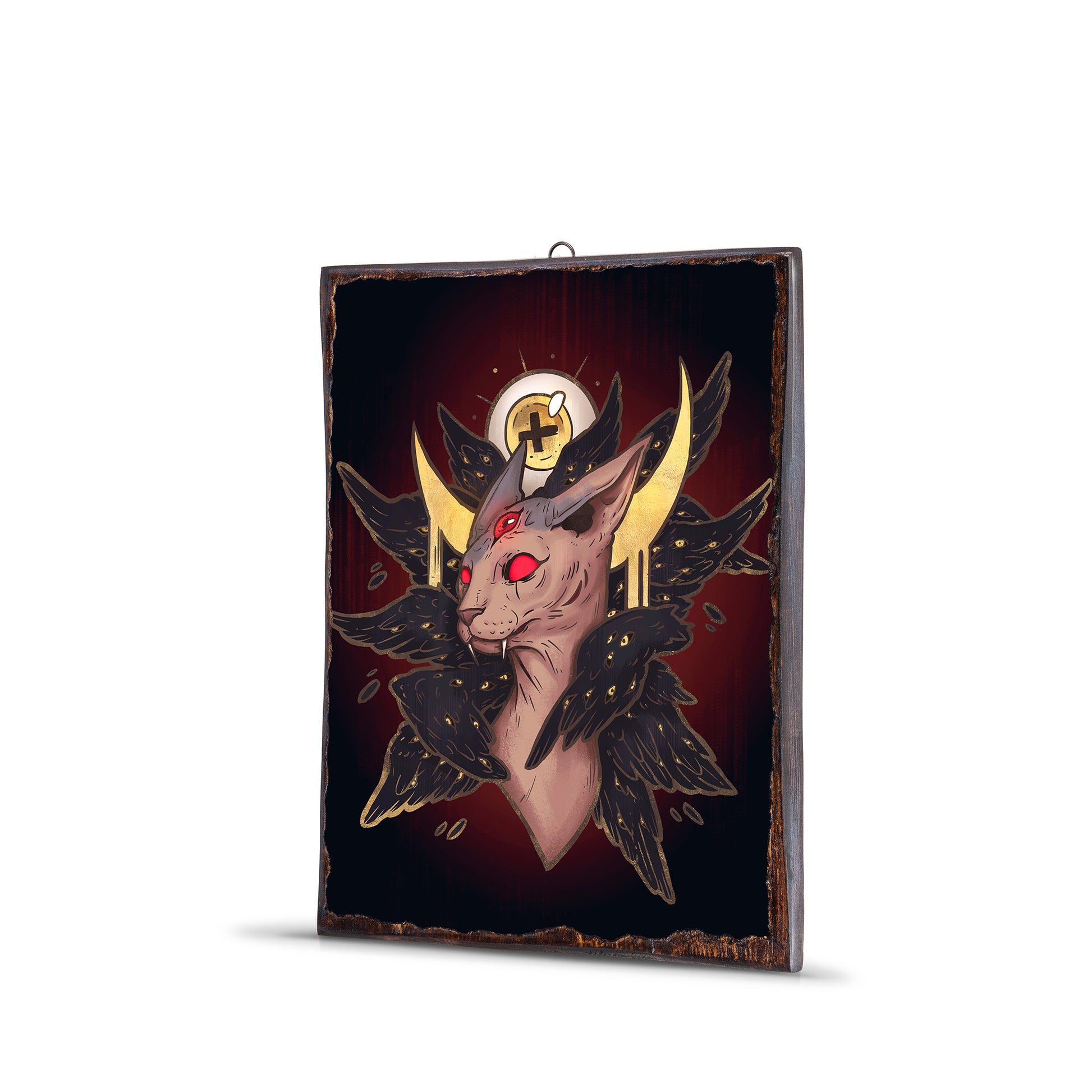 DEMON CAT WOODEN FRAME - WF130 - Apnoia