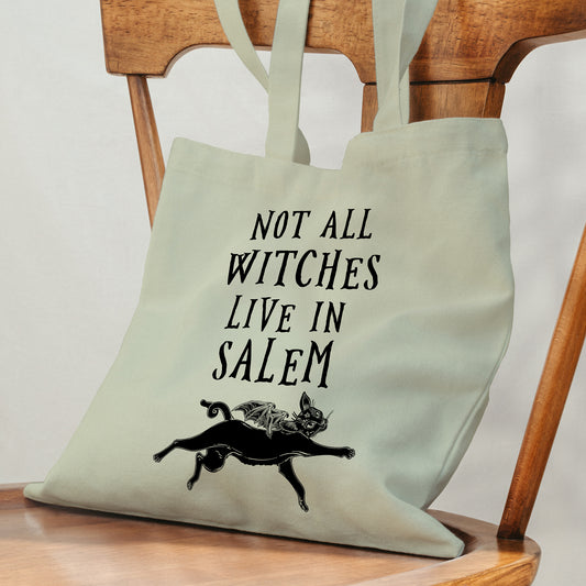 NOT ALL WITCHES LIVE IN SALEM TOTE BAG - TB002