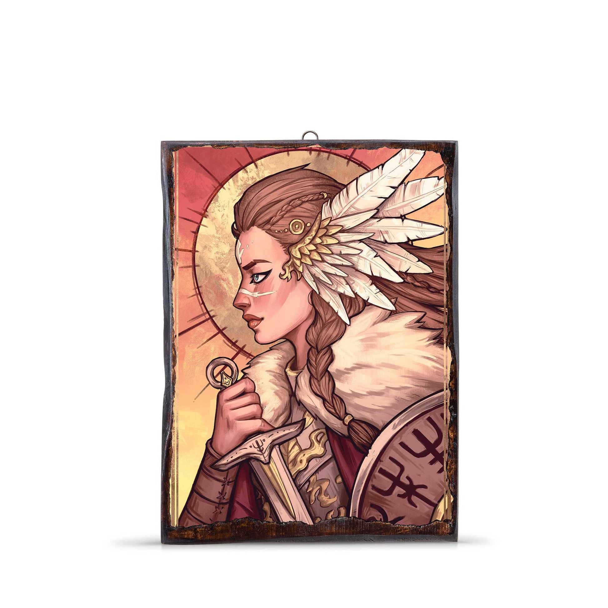 VALKYRIE PORTRAIT WOODEN FRAME - WF056 - Apnoia