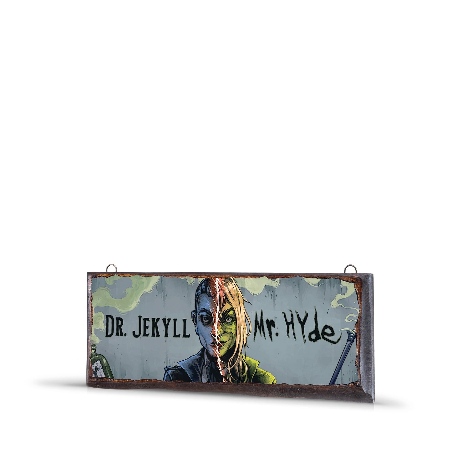 DR. JEKYLL AND MR. HYDE WOODEN SIGN - WS022