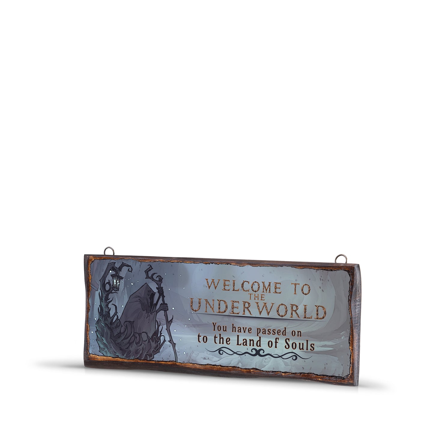 WELCOME TO THE UNDERWORLD WOODEN SIGN - WS027