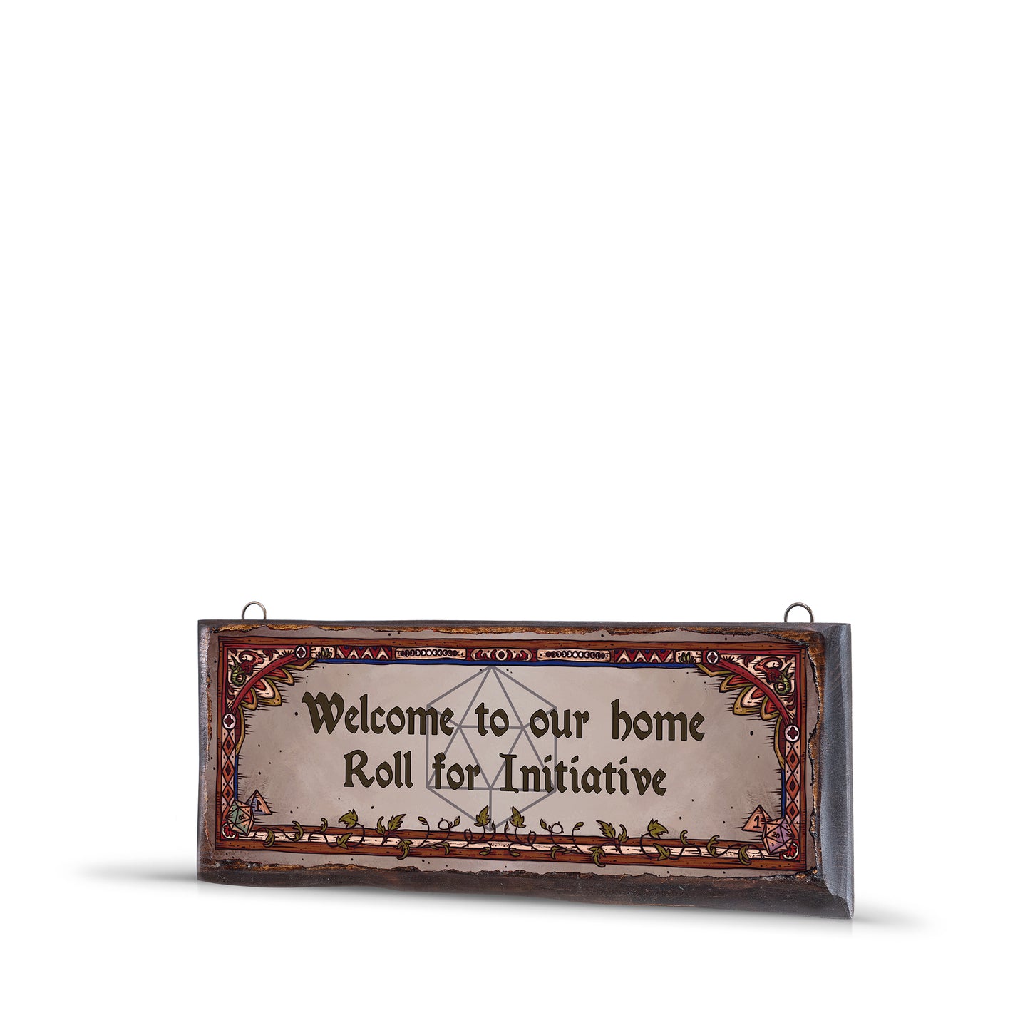 WELCOME TO OUR HOME ROLL FOR INITIATIVE WOODEN SIGN - WS028