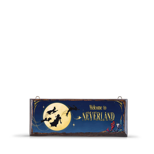 WELCOME TO NEVERLAND WOODEN SIGN - WS040