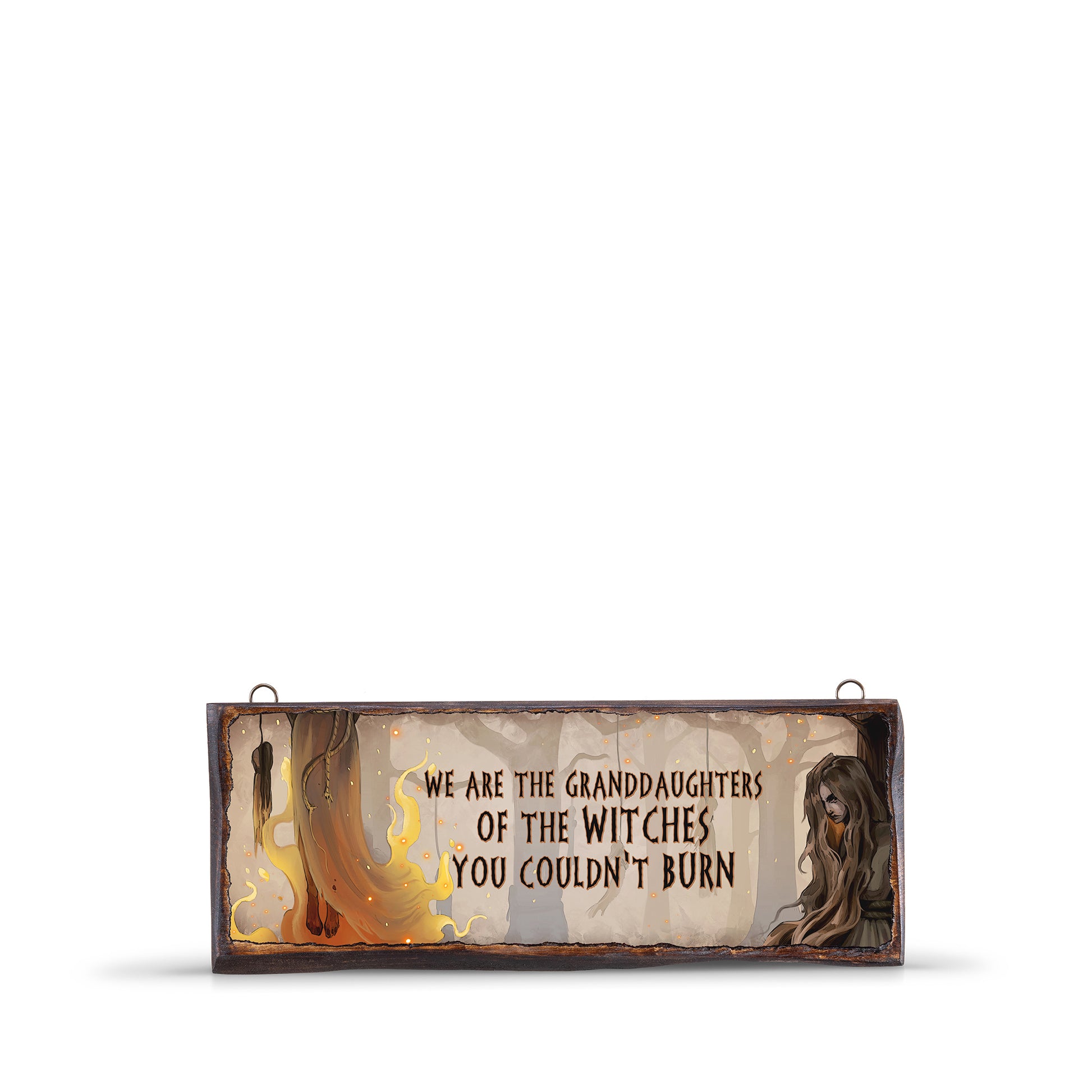 WE ARE THE GRANDDAUGHTERS OF THE WITCHES YOU COULDN'T BURN WOODEN SIGN - WS003 - Apnoia