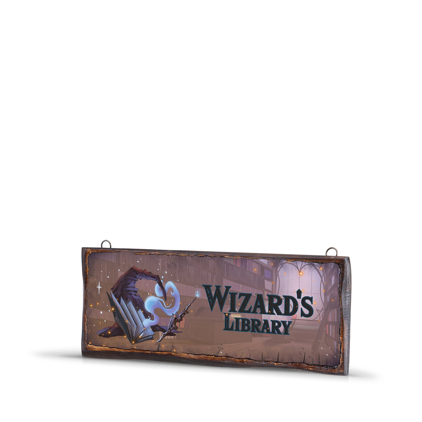 WIZARD'S LIBRARY WOODEN SIGN - WS014 - Apnoia